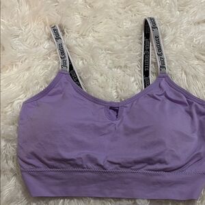 Juicy Couture Purple Sports Bra/Bralette with Adjustable Straps